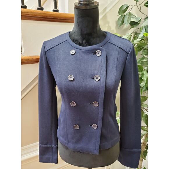 Loft Women's Blue Polyester Long Sleeve Buttons Front Cardigan Size X-Small - Picture 5 of 12